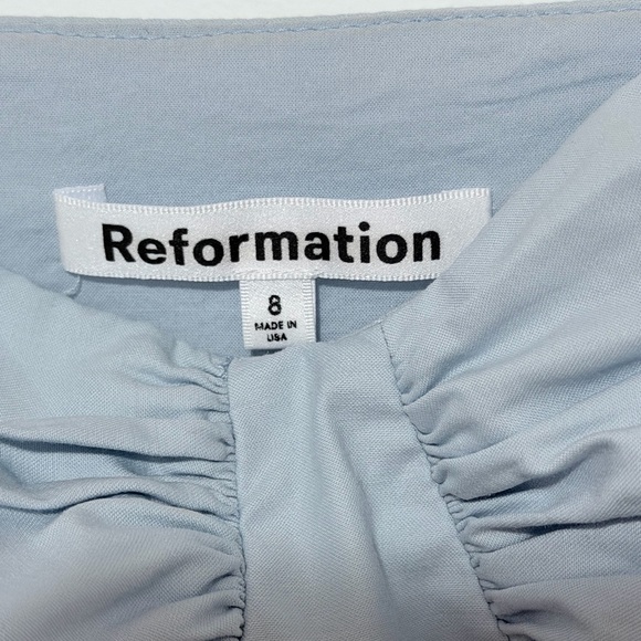 Reformation Light Blue Strapless Dress - Picture 6 of 6